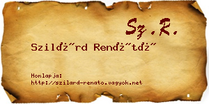 Szilárd Renátó névjegykártya